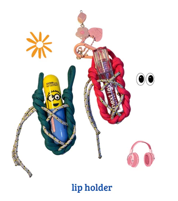 Lip Holder/Keychain/Bagcharm/Wadah Lipstik Gantung